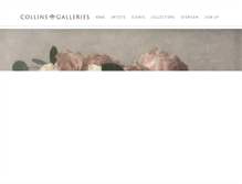 Tablet Screenshot of collinsgalleries.com
